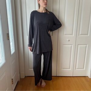 Vintage Slate Grey Jersey Knit Lounge Set